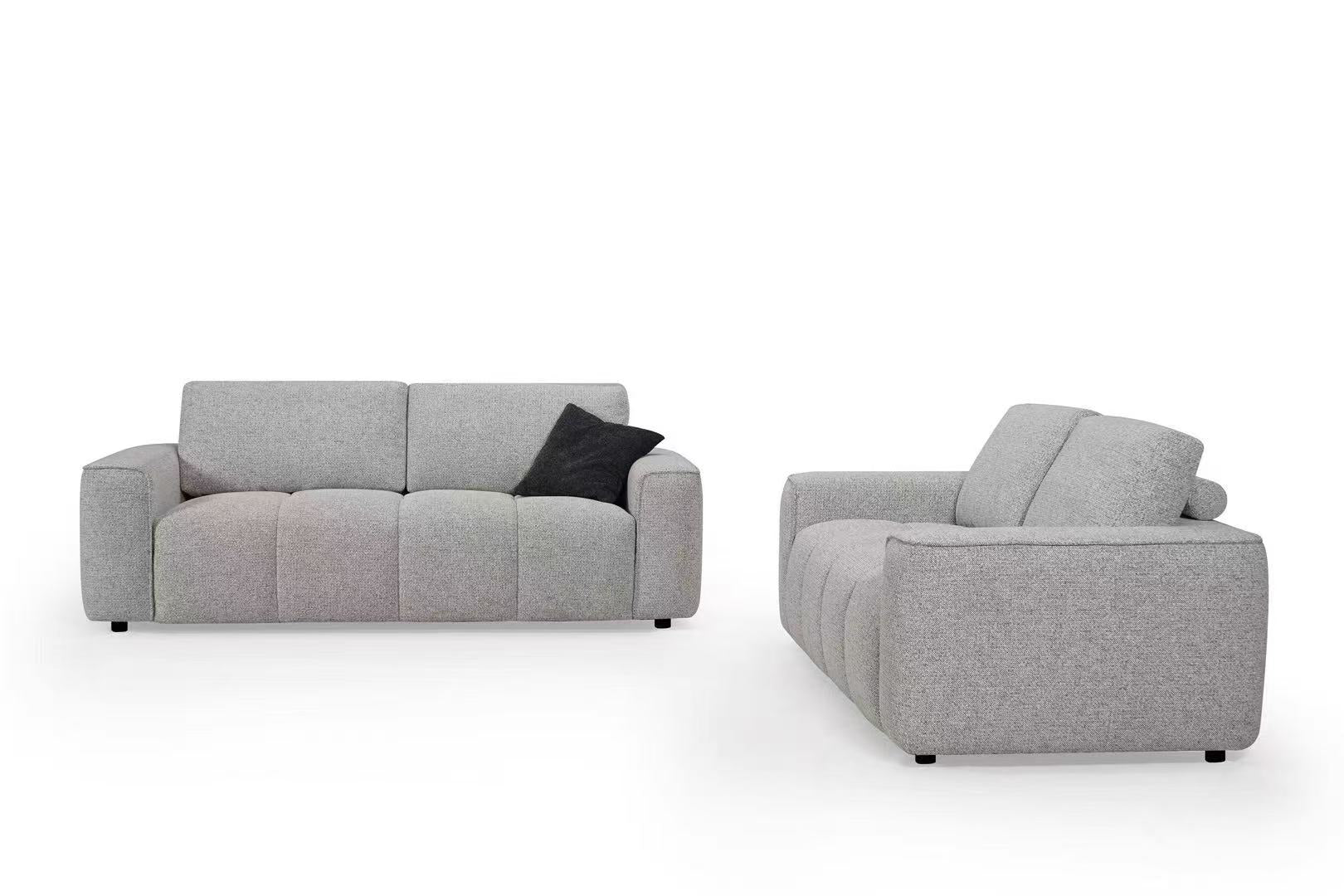 Modern 3+2 Seater Sectional Sofa Set for Living Room Gray