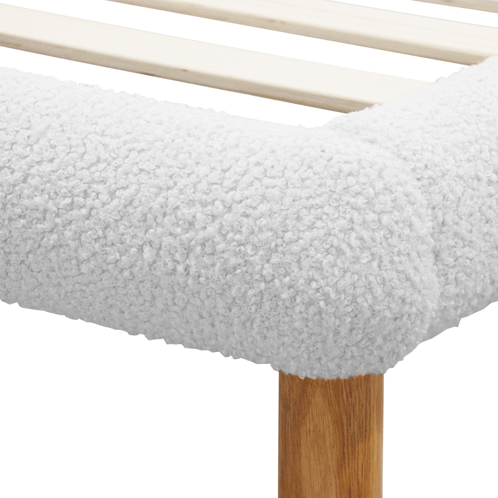 Luxury Velvet Bed Frame Low Profile Platform Bed