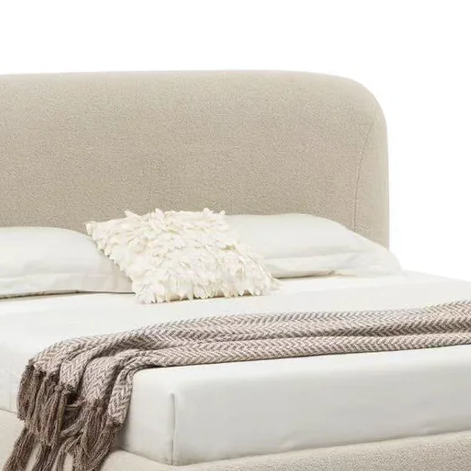 Modern Simple Cotton Velvet Floor Bed