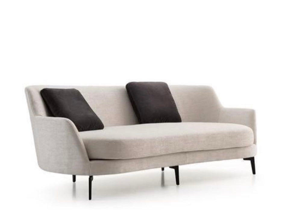 Curved high sofa 2.05m