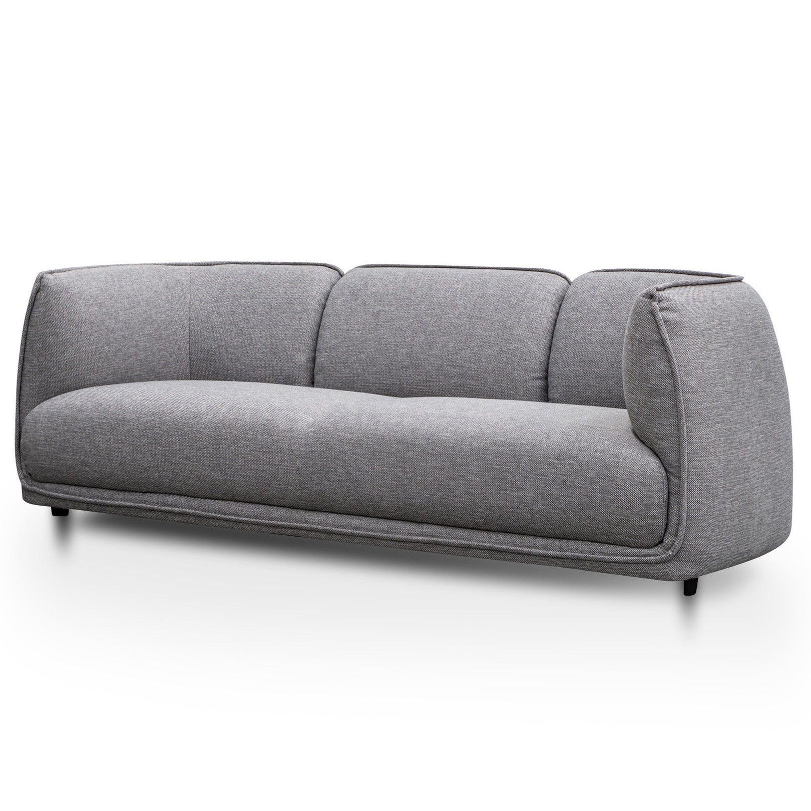 Chapman 3 Seater Fabric Sofa- Graphite Grey