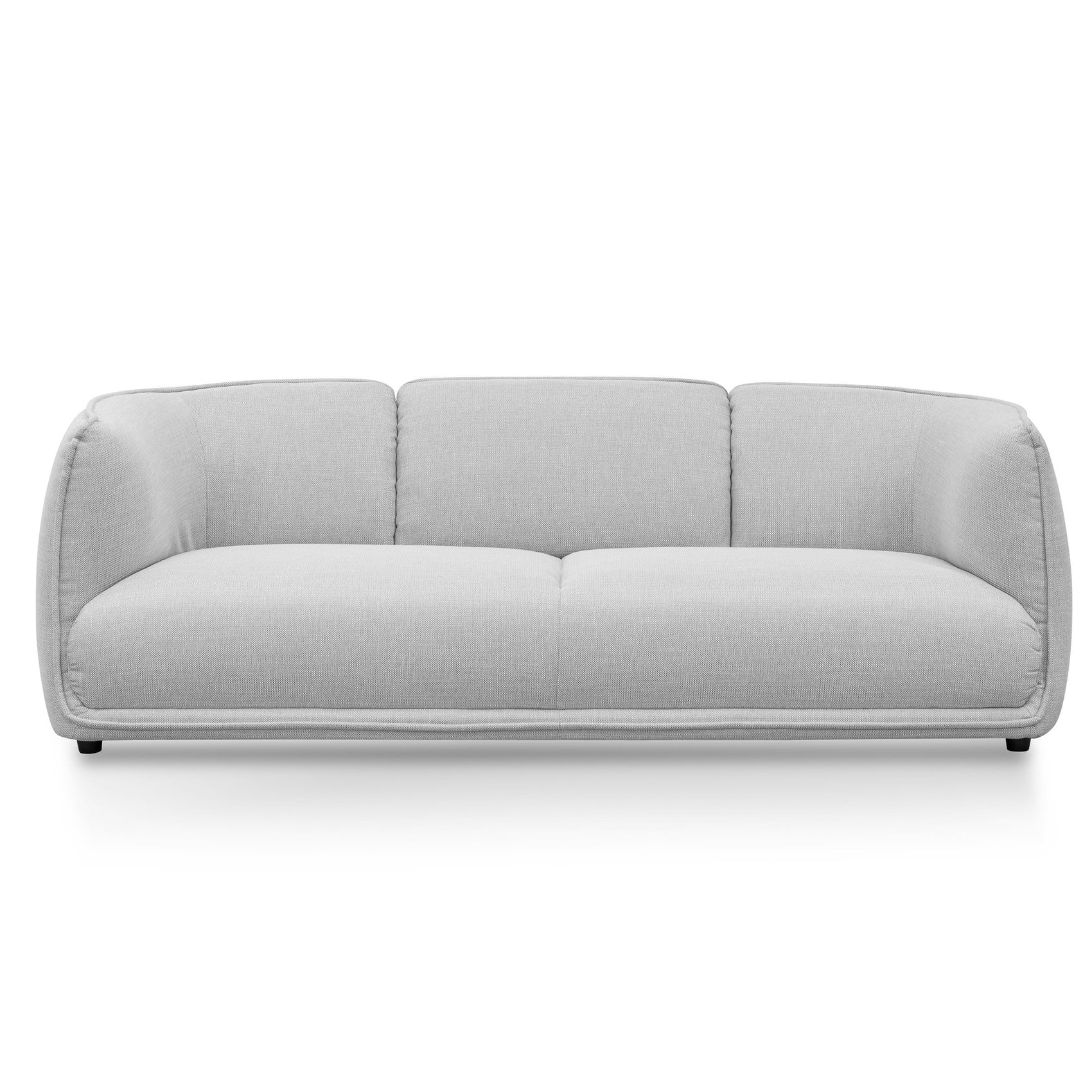 Chapman 3 Seater Fabric Sofa- Light Texture Grey