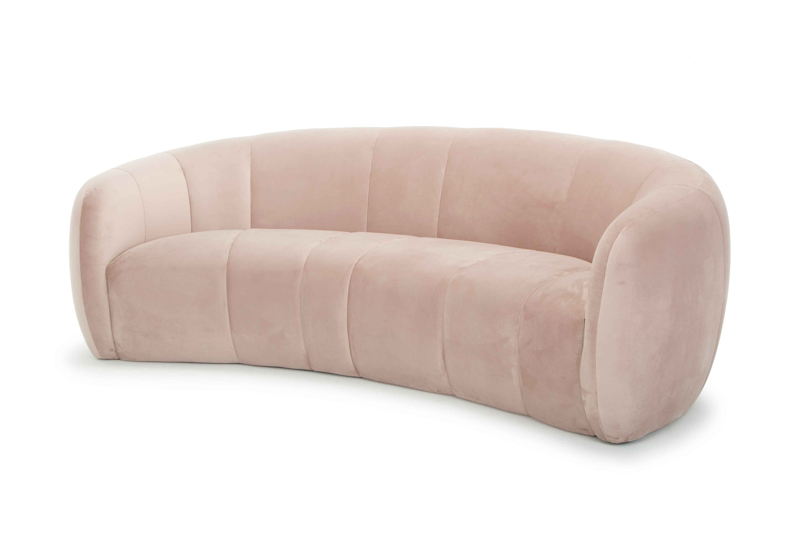 Marisol 3 Seater Fabric Sofa - Blush