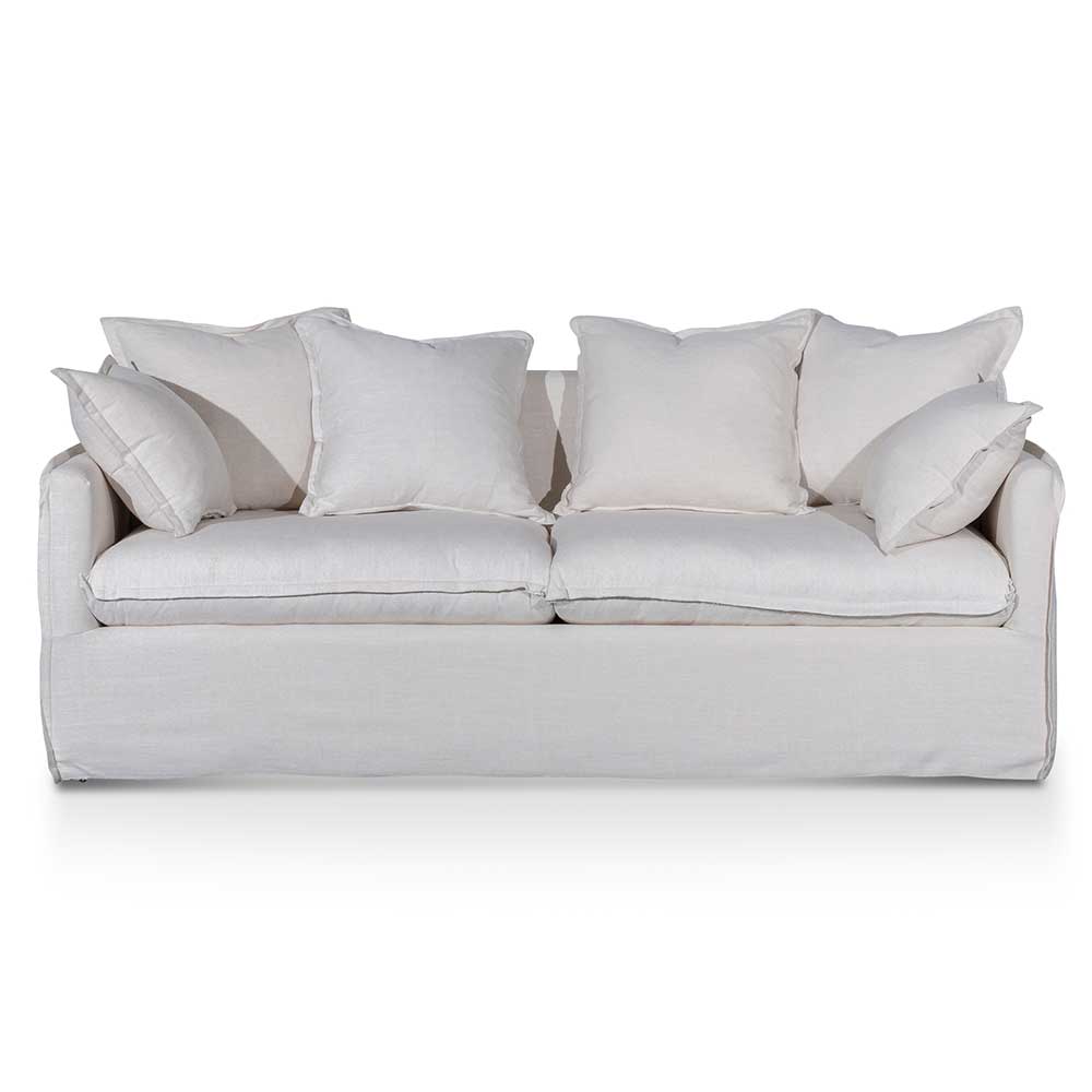 Candice 3 Seater Fabric Sofa - Linen Beige - Last One