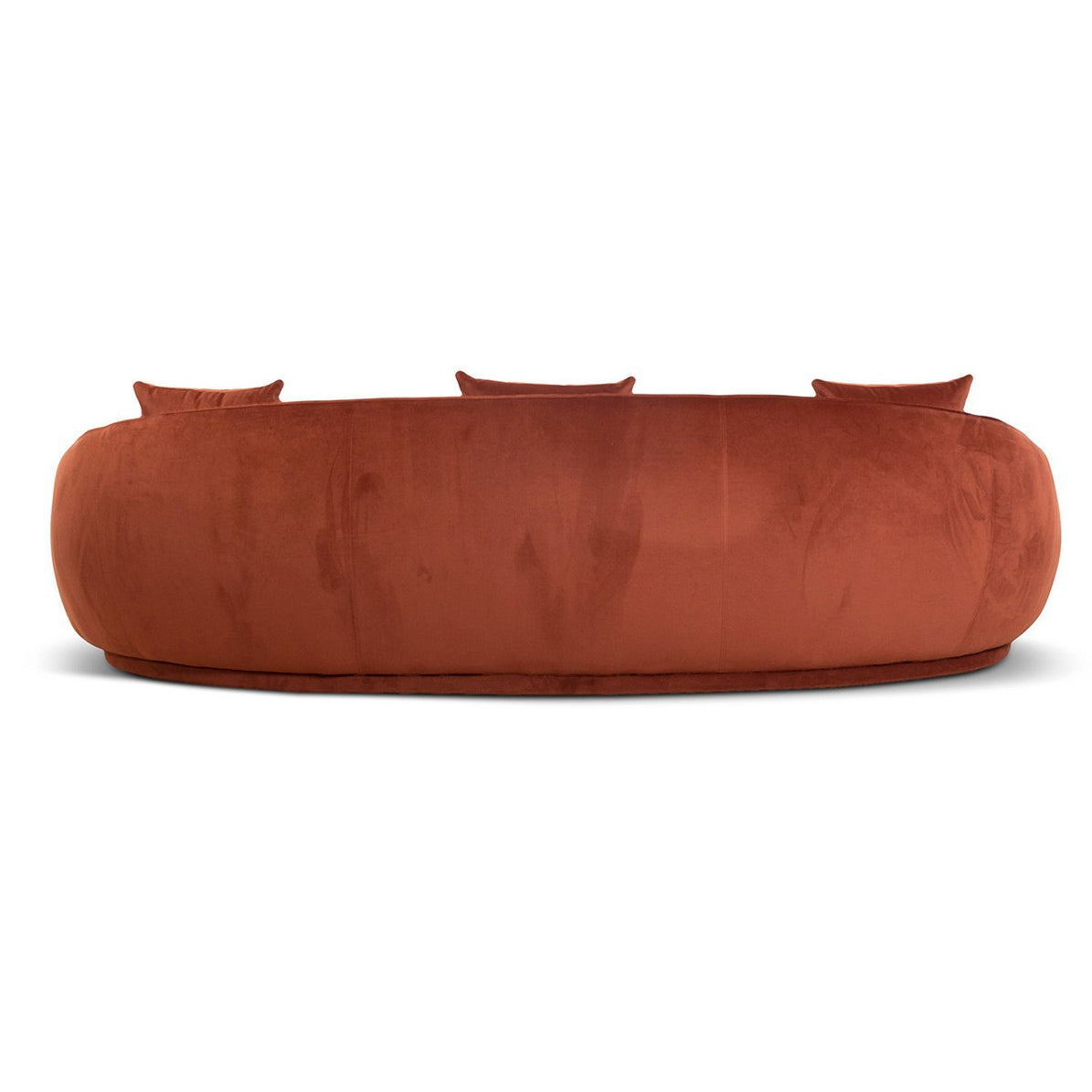 Jake Velvet 4 Seater Sofa - Rustic Orange