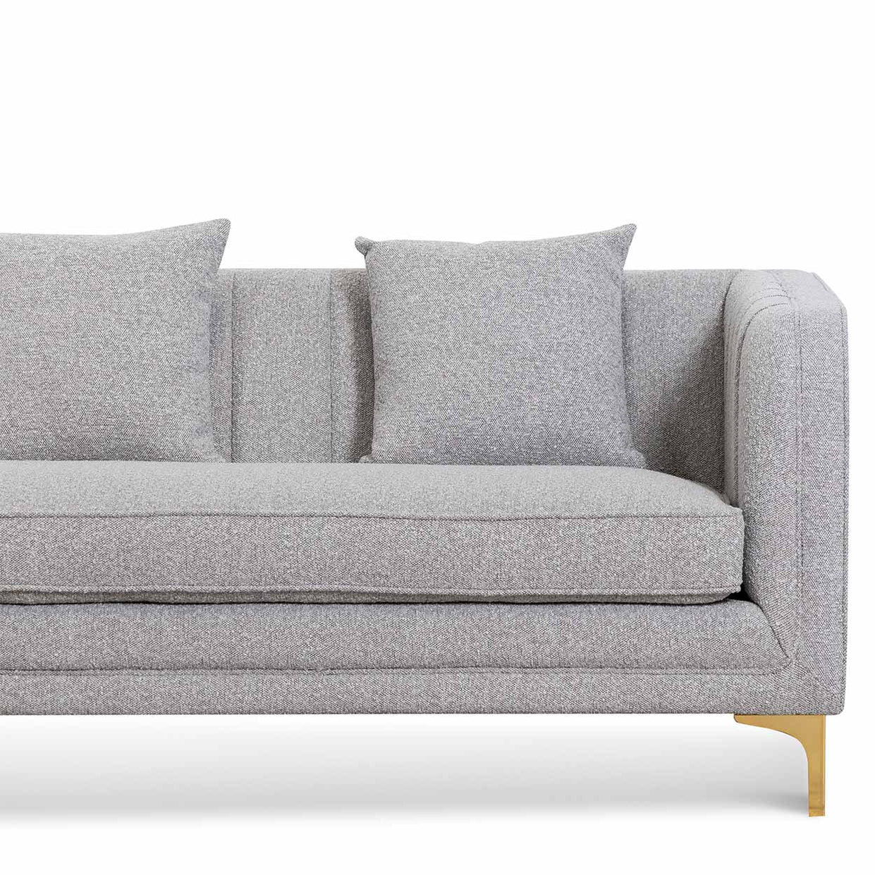 Scott 3 Seater Sofa - Ash Grey Boucle