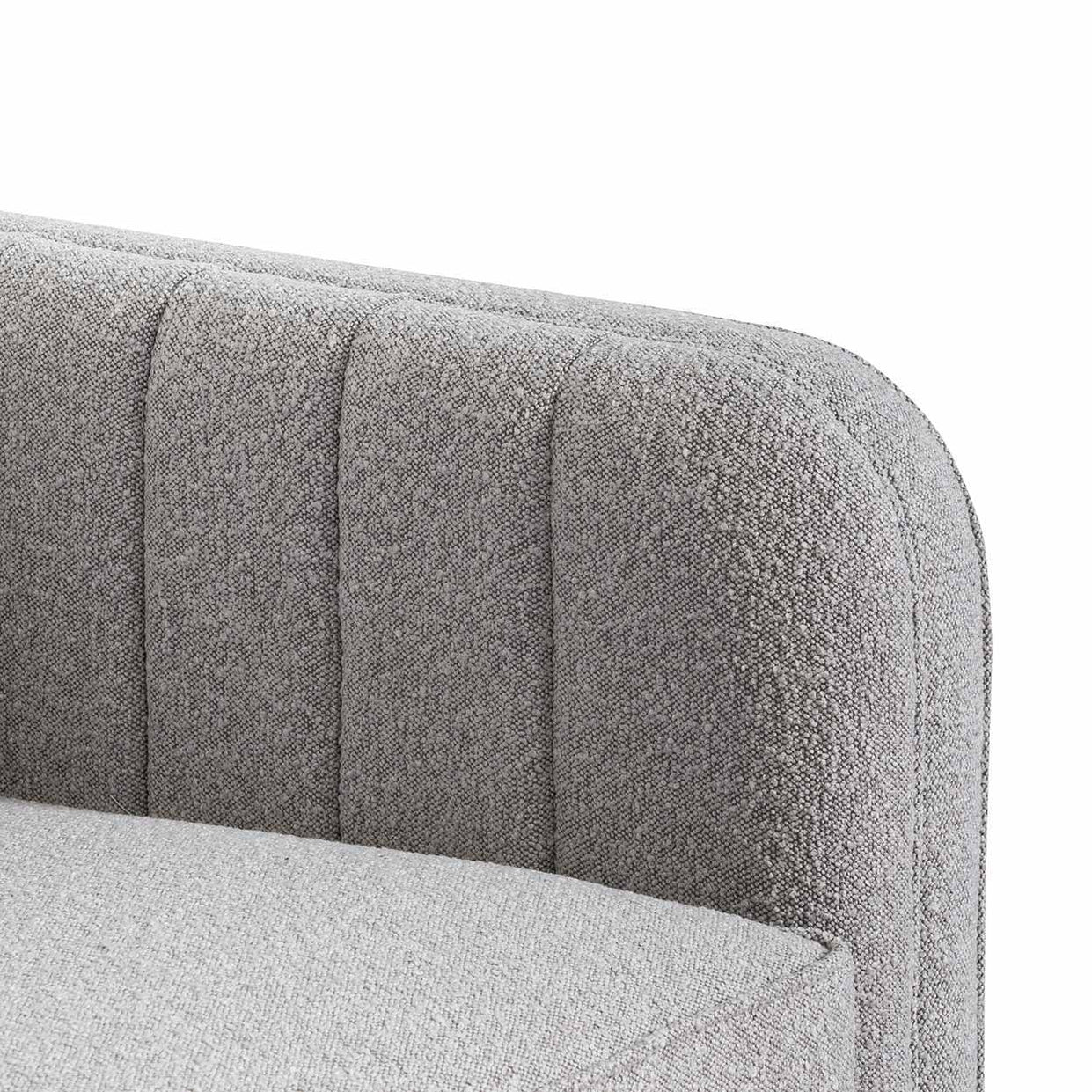 Scott 3 Seater Sofa - Ash Grey Boucle