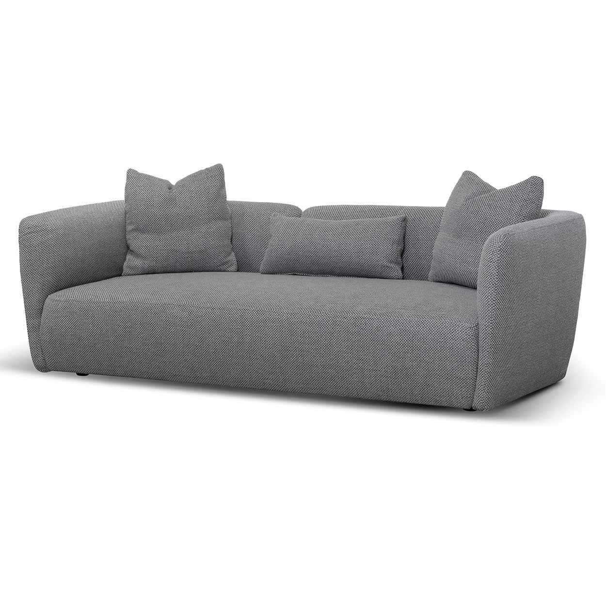 Willian 3 Seater Fabric Sofa - Noble Grey