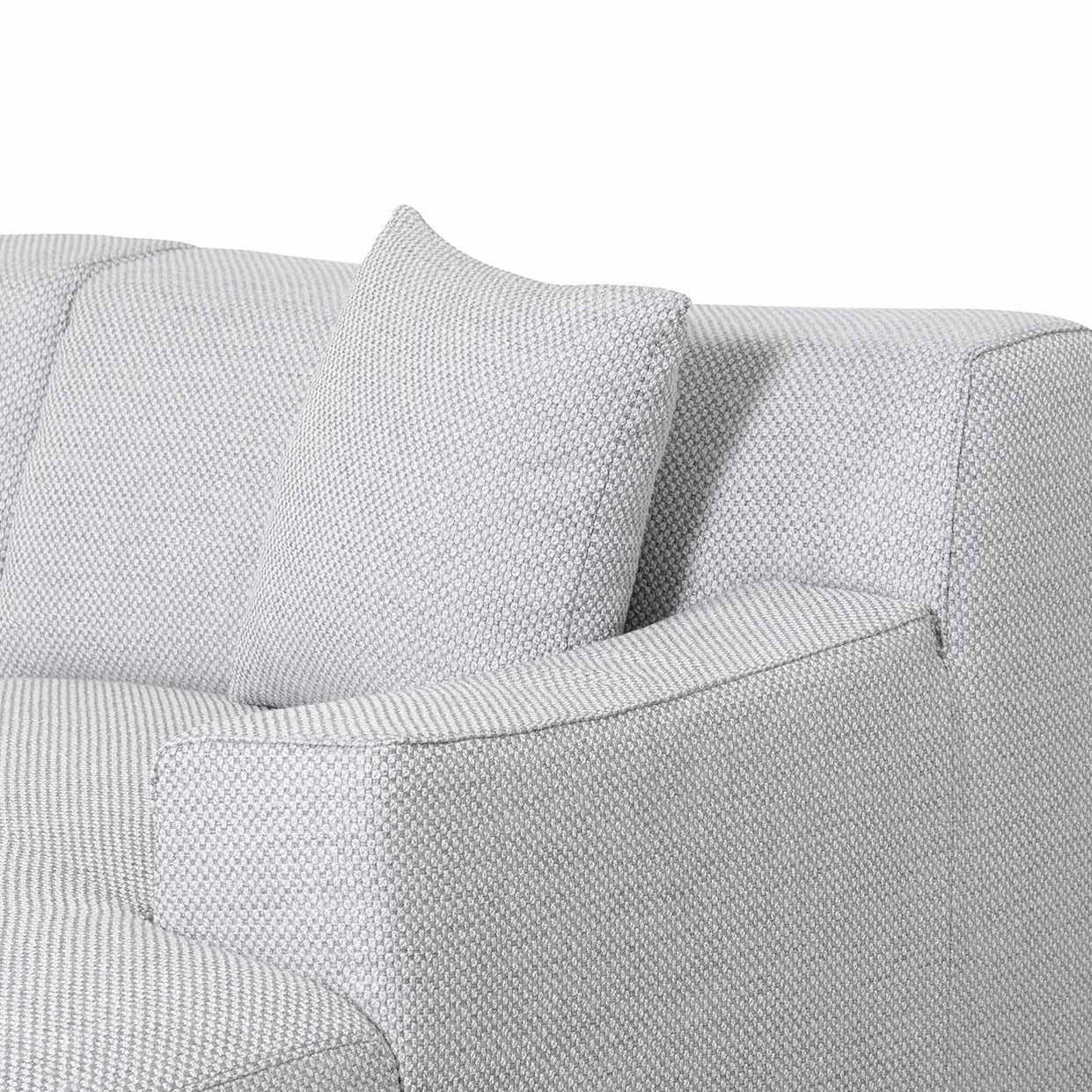 Marlin 3 Seater Right Chaise Fabric Sofa - Passive Grey