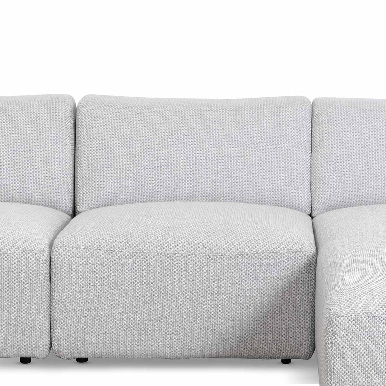 Marlin 3 Seater Right Chaise Fabric Sofa - Passive Grey