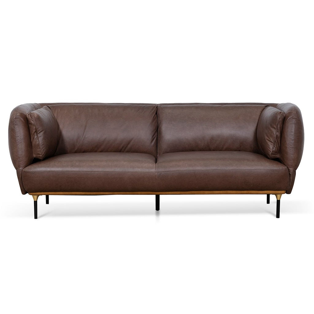 Arwel 3 Seater Sofa - Dark Brown