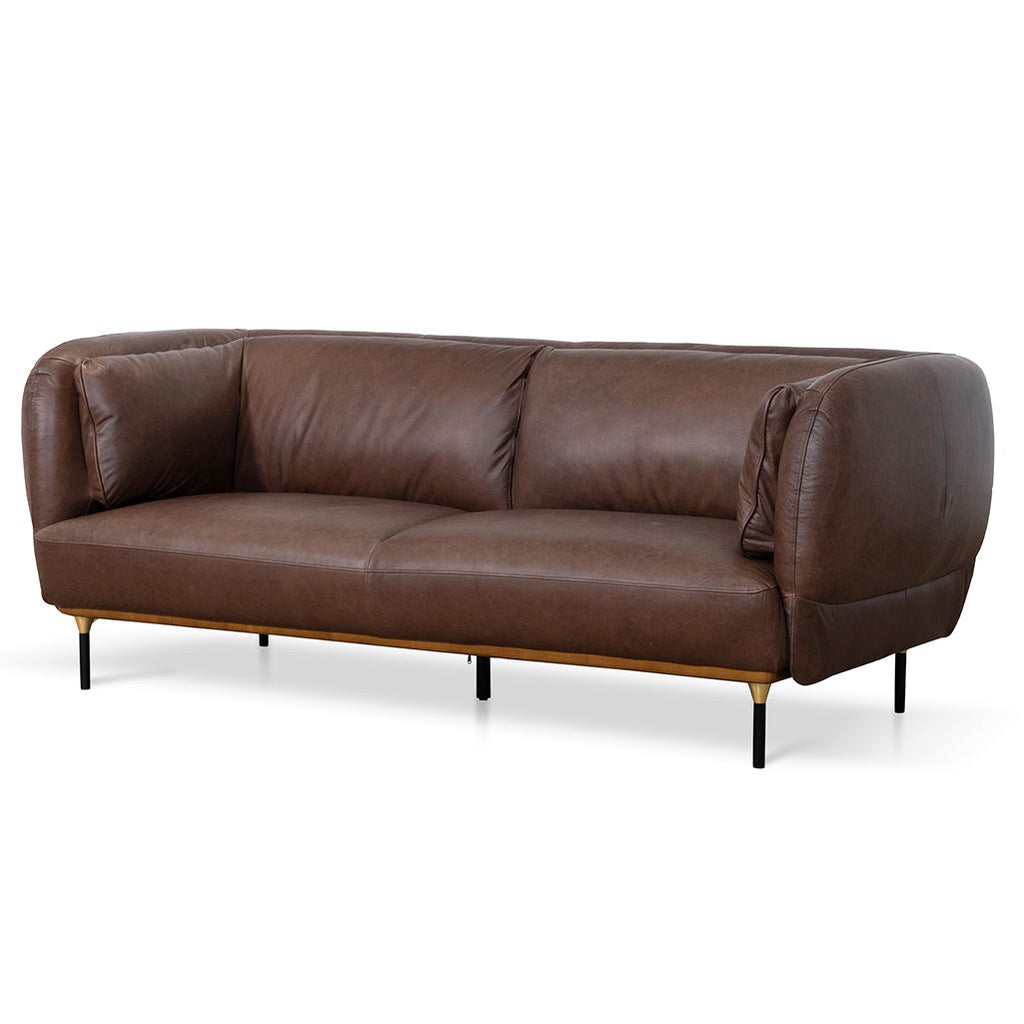 Arwel 3 Seater Sofa - Dark Brown