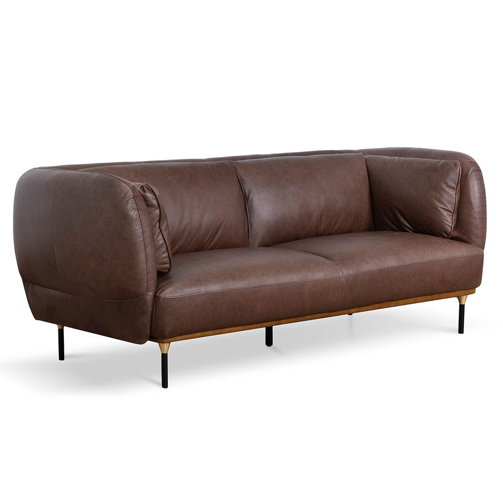 Arwel 3 Seater Sofa - Dark Brown