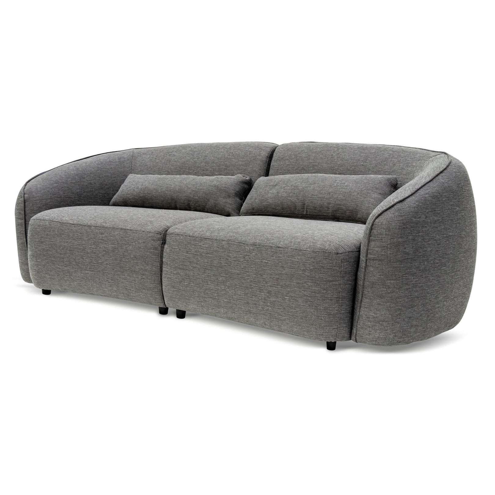 Winifred 3 Seater Fabric Sofa - Graphite Grey