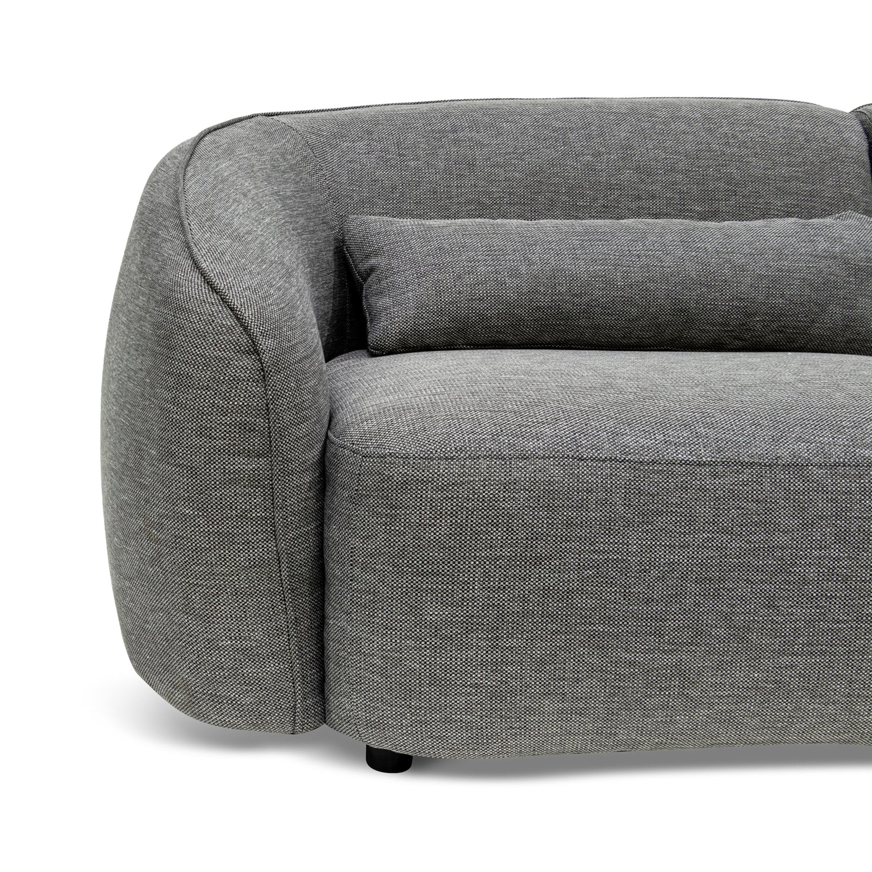 Winifred 3 Seater Fabric Sofa - Graphite Grey