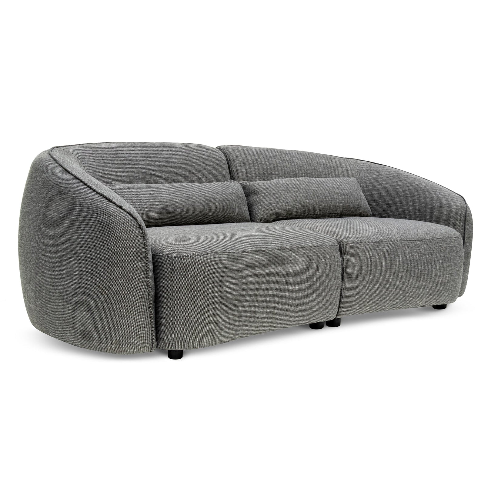 Winifred 3 Seater Fabric Sofa - Graphite Grey