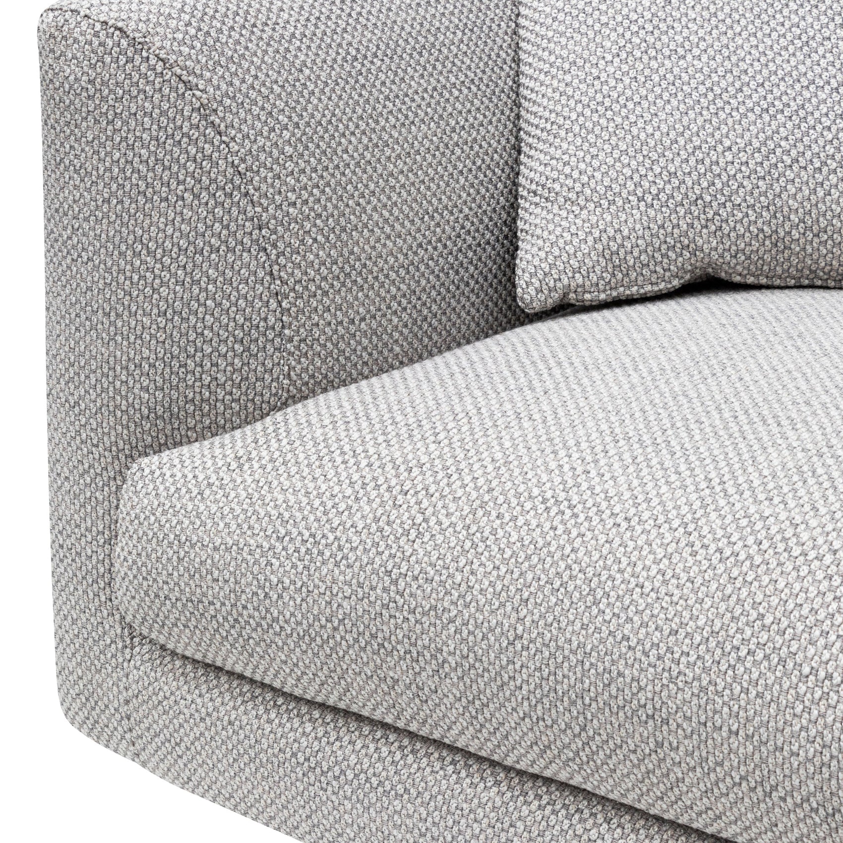 Arlette 4 Seater Fabric Sofa - Passive Grey