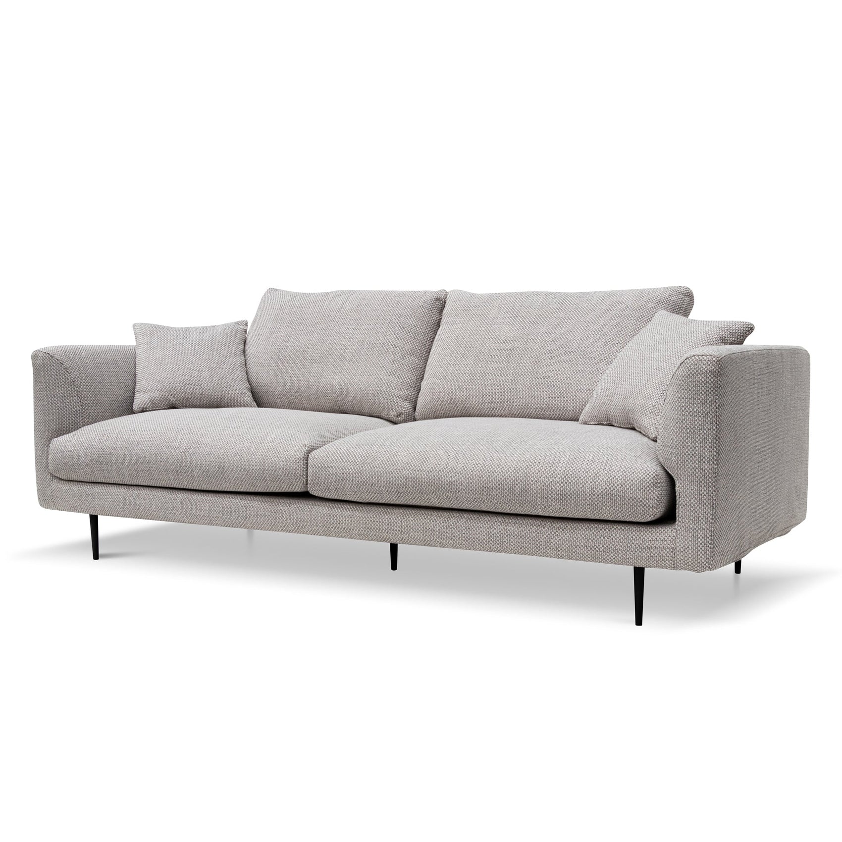 Arlette 4 Seater Fabric Sofa - Passive Grey