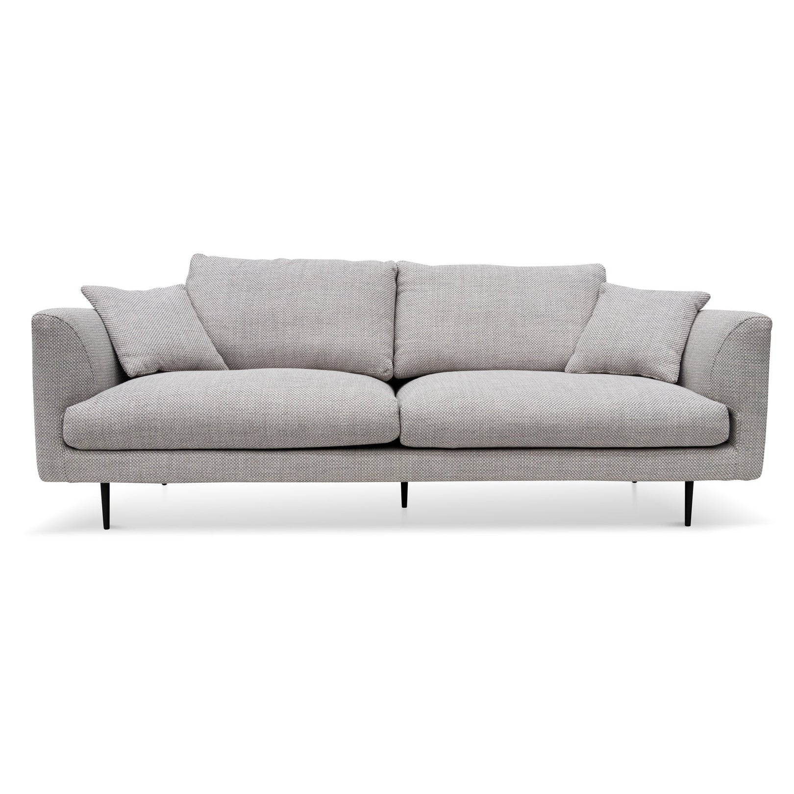 Arlette 4 Seater Fabric Sofa - Passive Grey