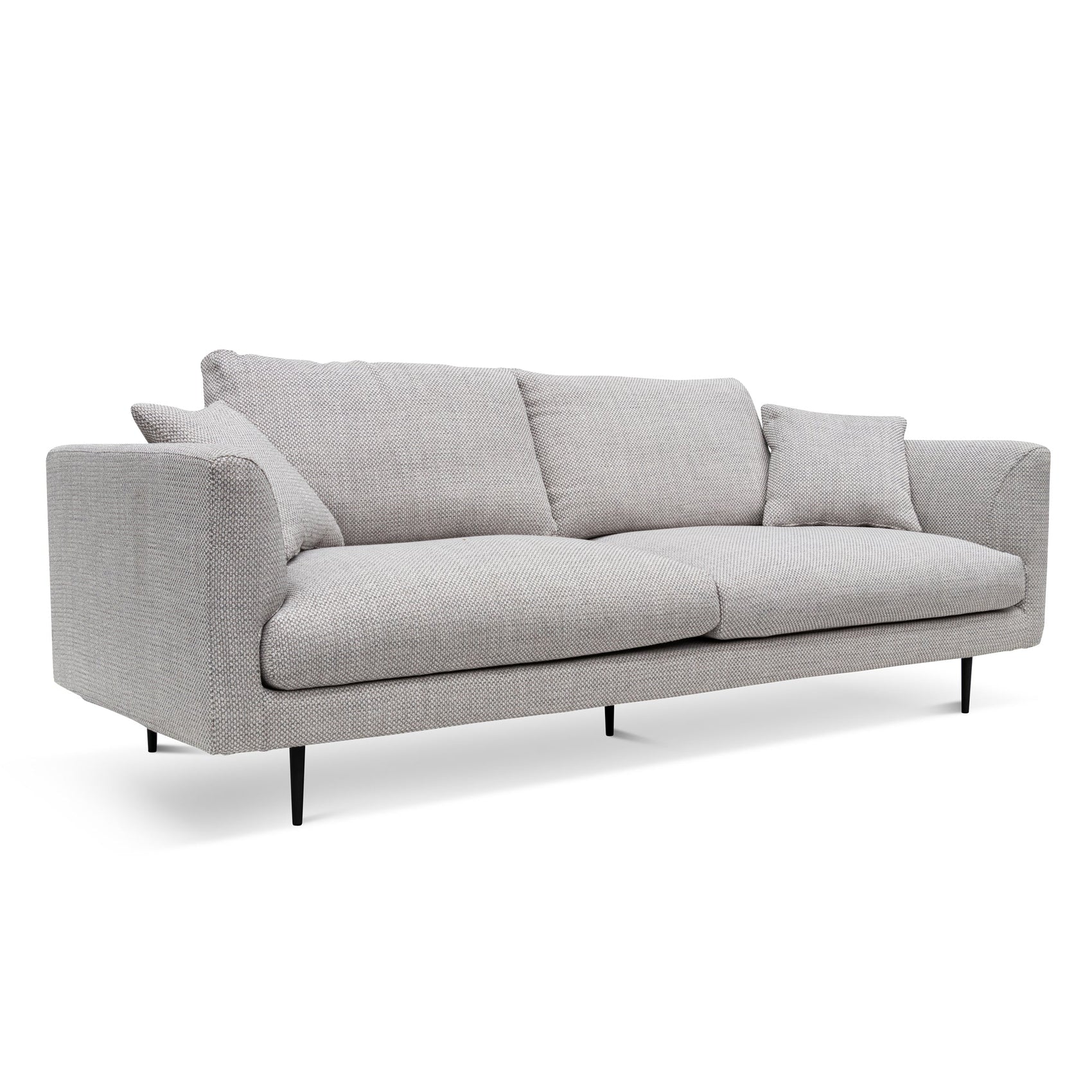 Arlette 4 Seater Fabric Sofa - Passive Grey