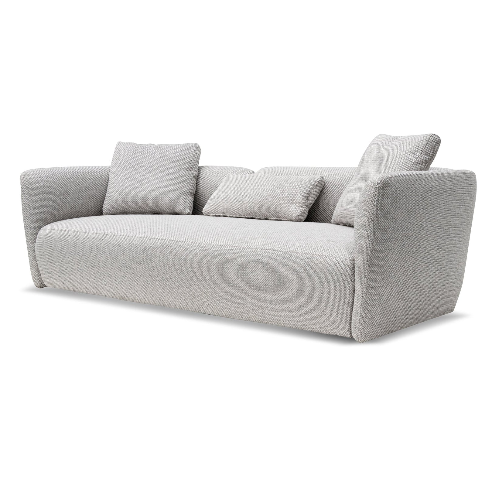 Willian 3 Seater Fabric Sofa - Passive Grey