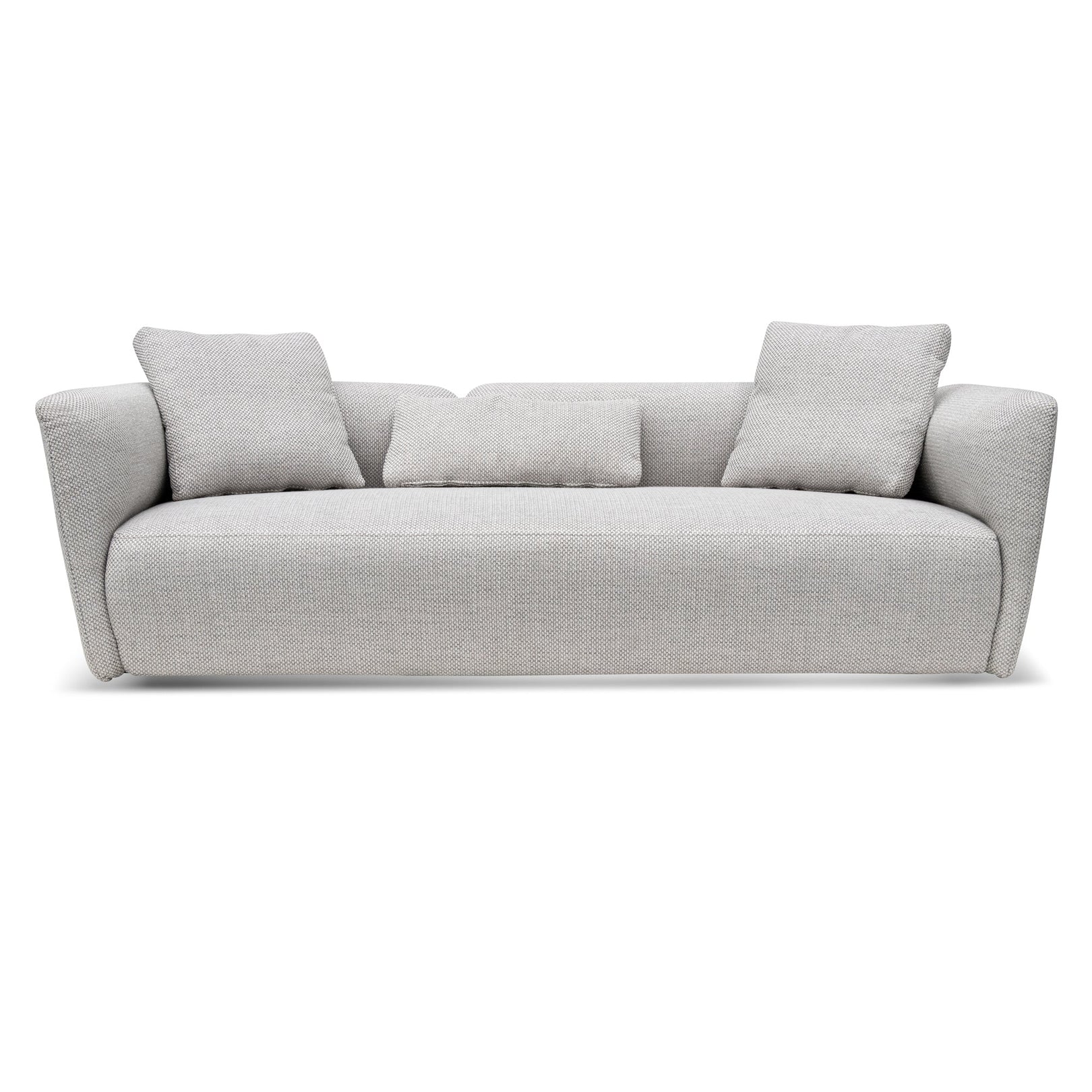 Willian 3 Seater Fabric Sofa - Passive Grey