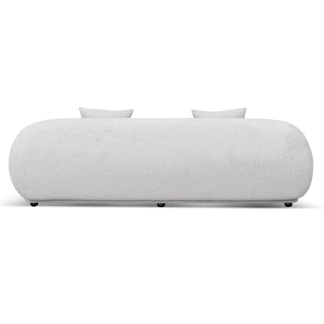 Moyer 3 Seater Fabric Sofa - Salt White