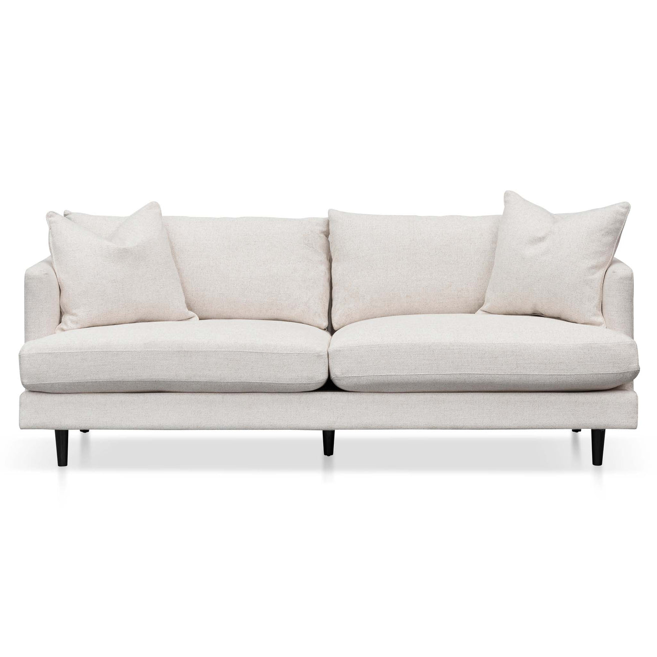 Dennis 3 Seater Fabric Sofa - Silver Rust