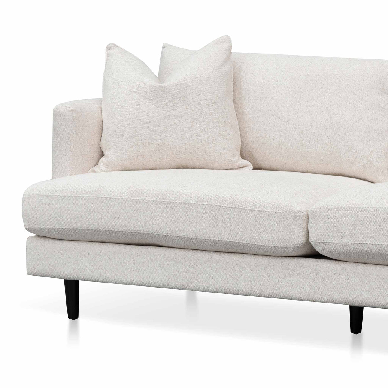 Dennis 3 Seater Fabric Sofa - Silver Rust