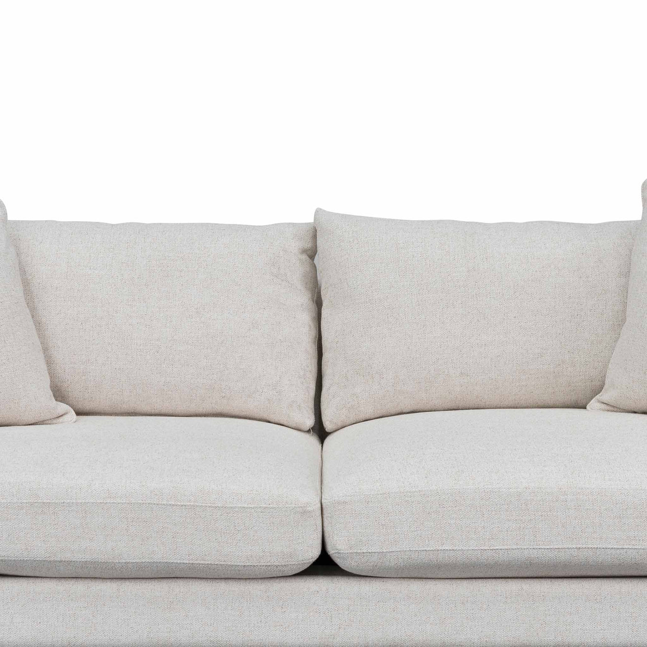 Dennis 3 Seater Fabric Sofa - Silver Rust