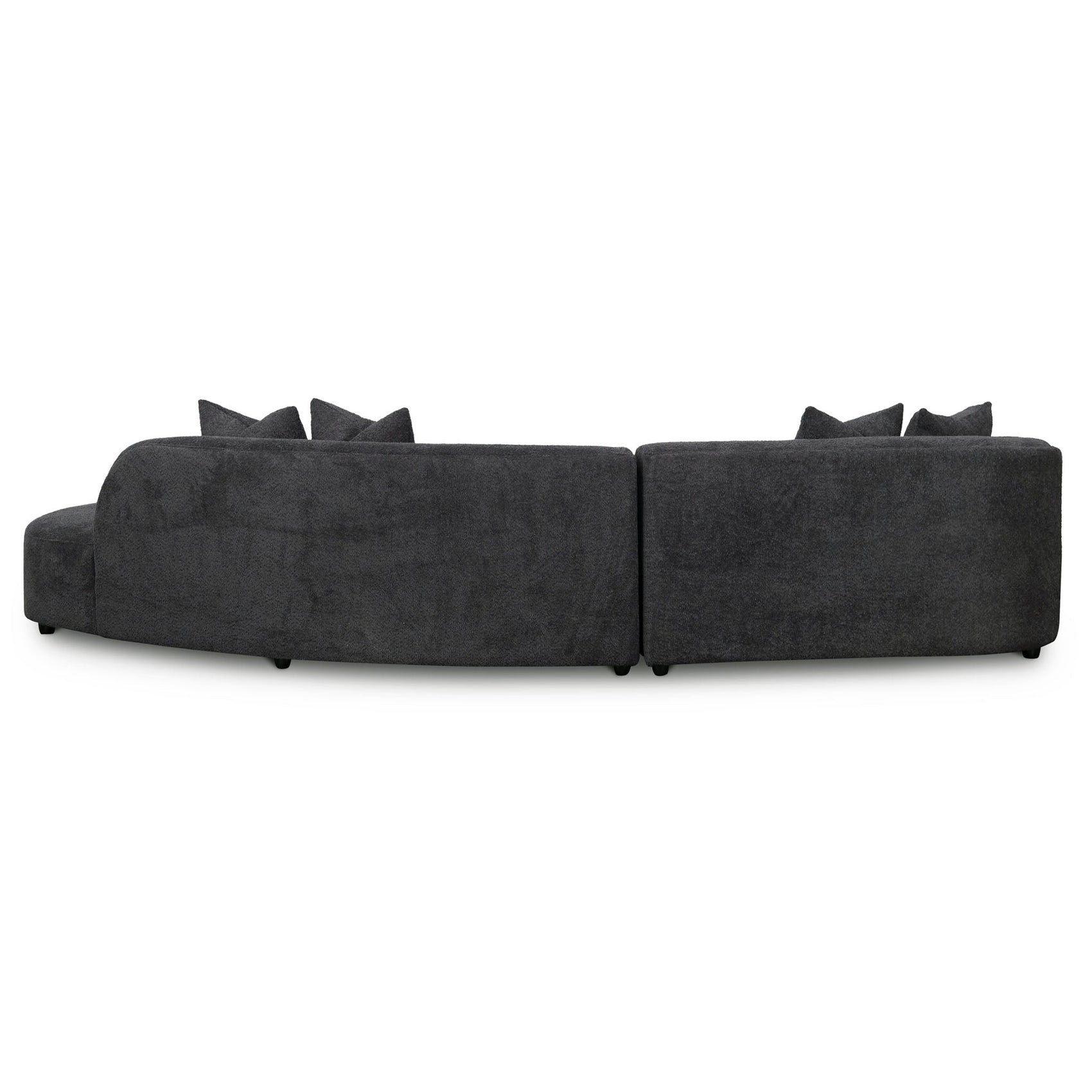 Carissa Right Chaise Sofa - Charcoal Fleece