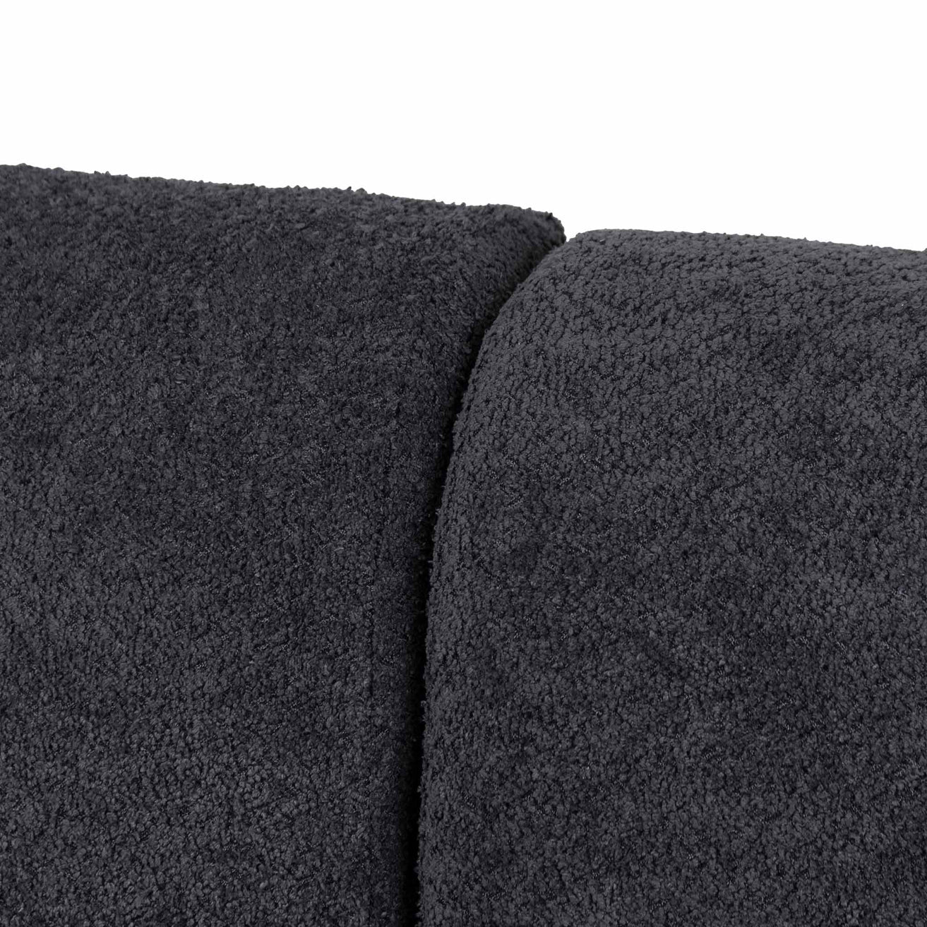 Carissa 4 Seater Sofa - Charcoal Fleece