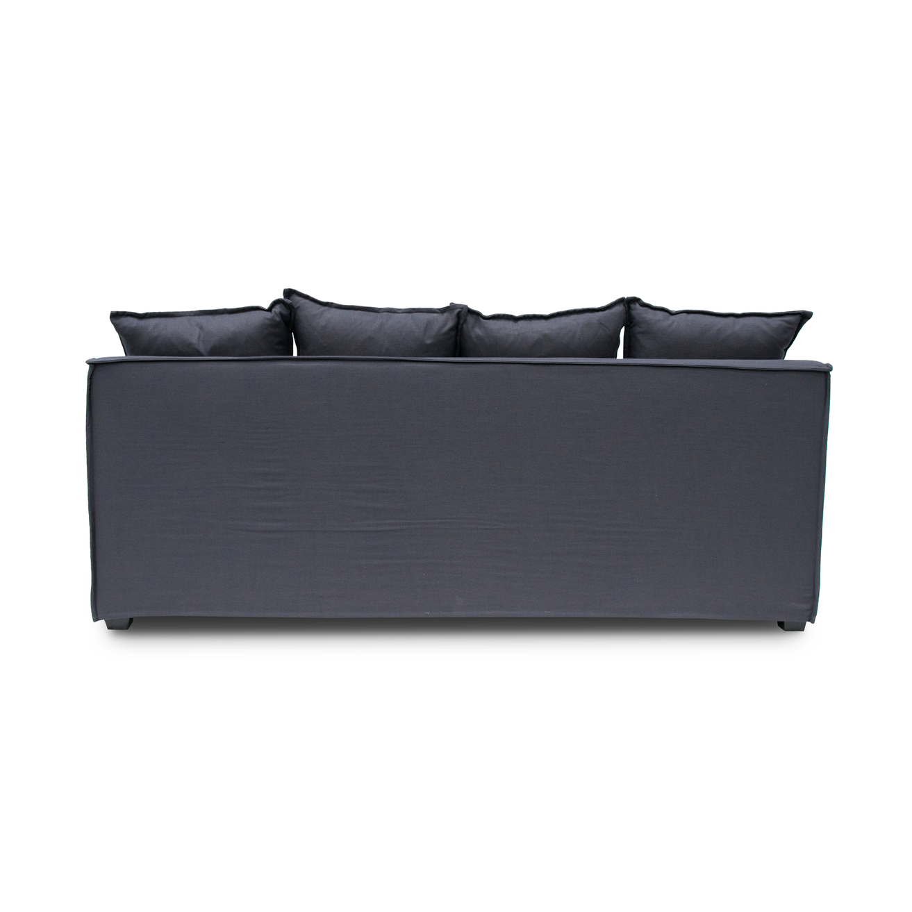 Candice 3 Seater Fabric Sofa - Charcoal Linen