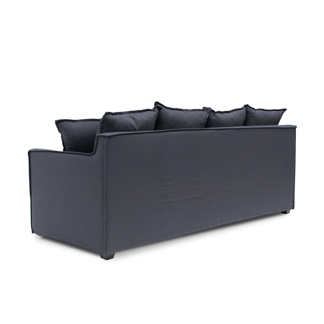 Candice 3 Seater Fabric Sofa - Charcoal Linen