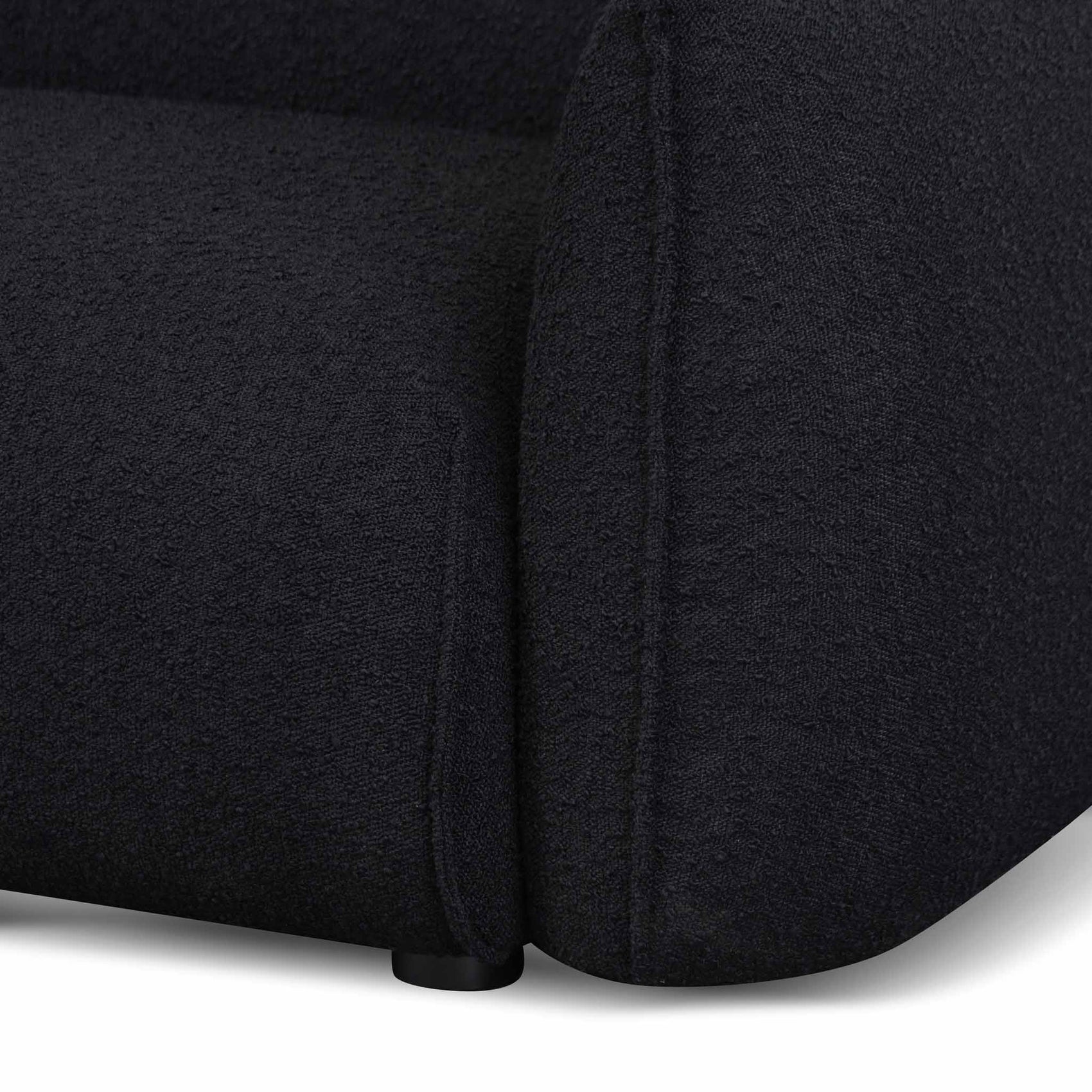 Ferrell 3 Seater Sofa - Black Boucle