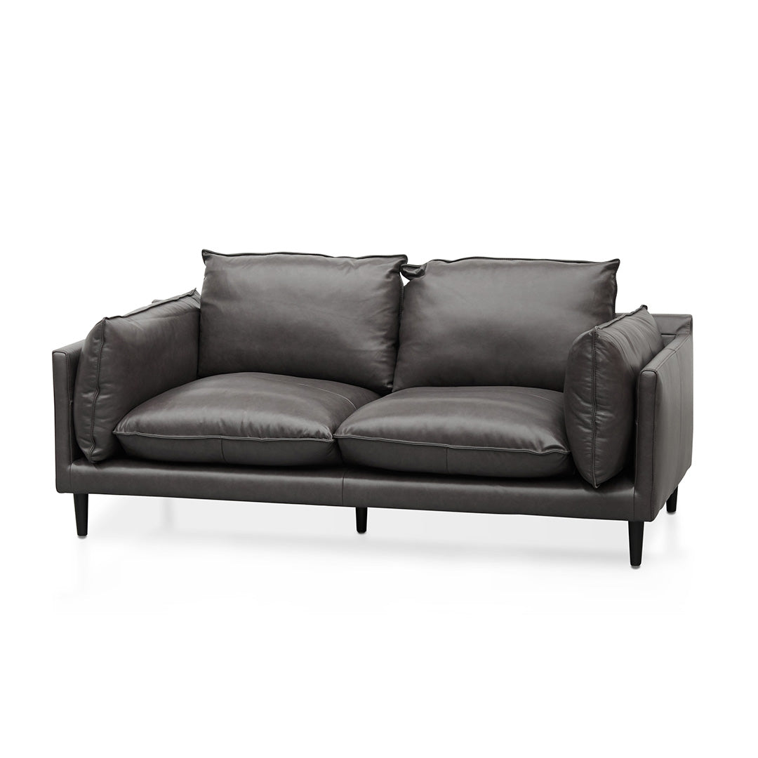 Lucio 2 Seater Sofa - Shadow Grey Leather