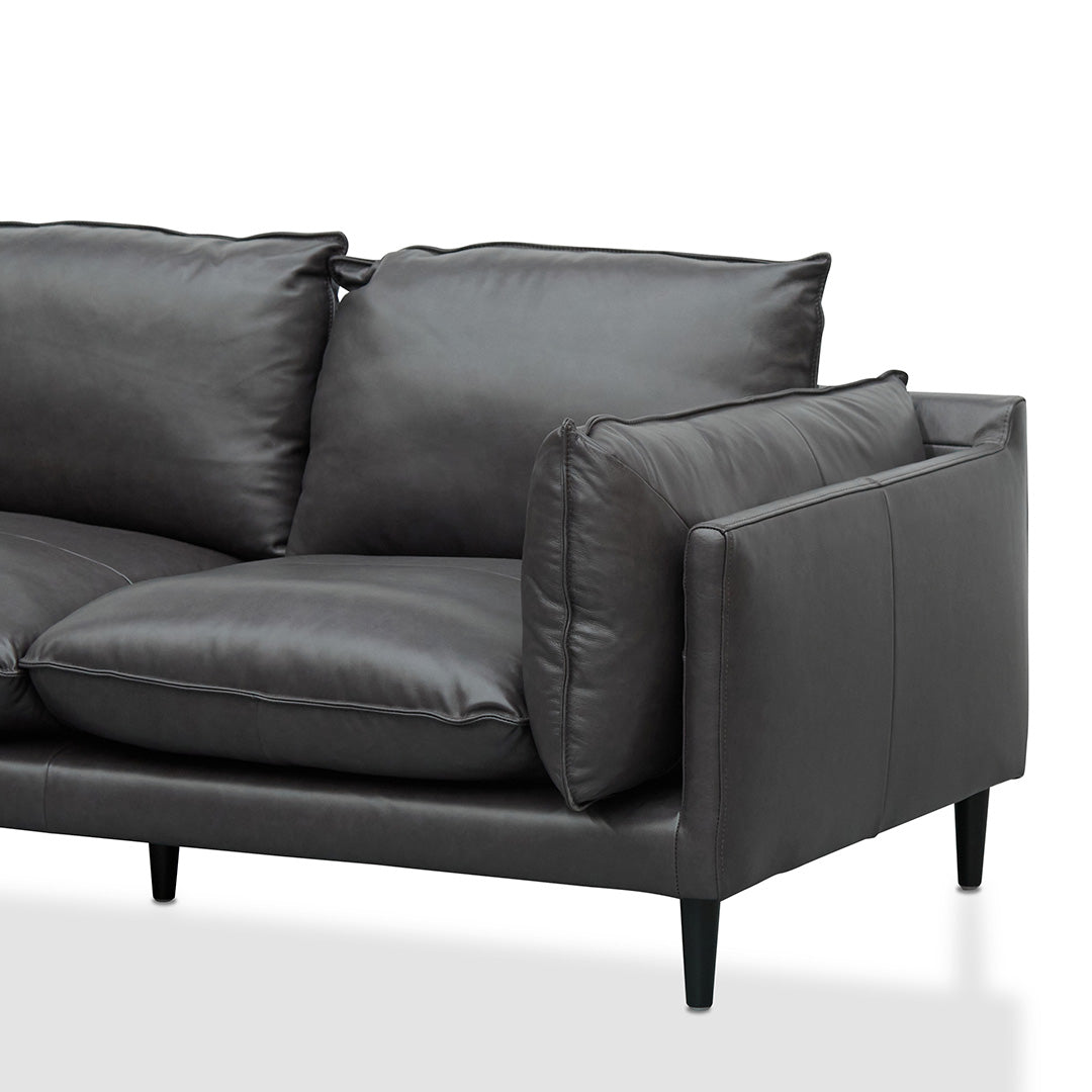 Lucio 2 Seater Sofa - Shadow Grey Leather