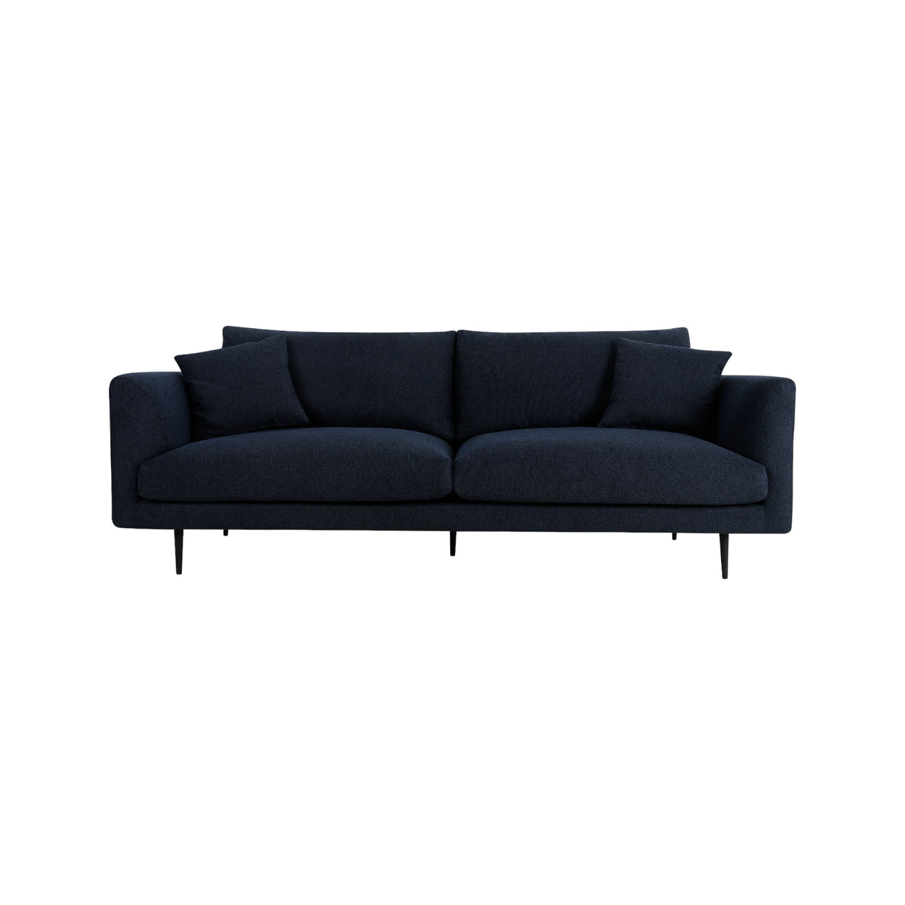 Arlette 4 Seater Fabric Sofa - Navy Blue