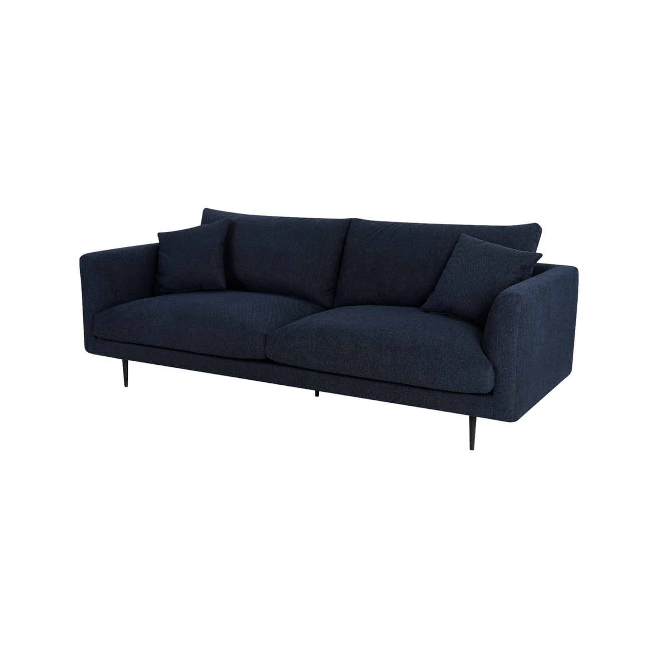 Arlette 4 Seater Fabric Sofa - Navy Blue