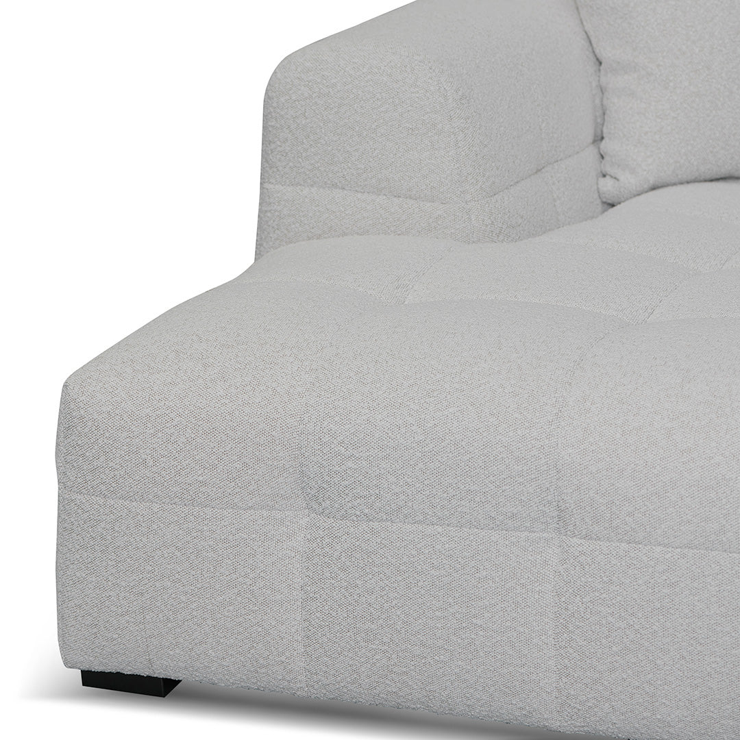 Almira Left Chaise Sofa - Pearl Boucle