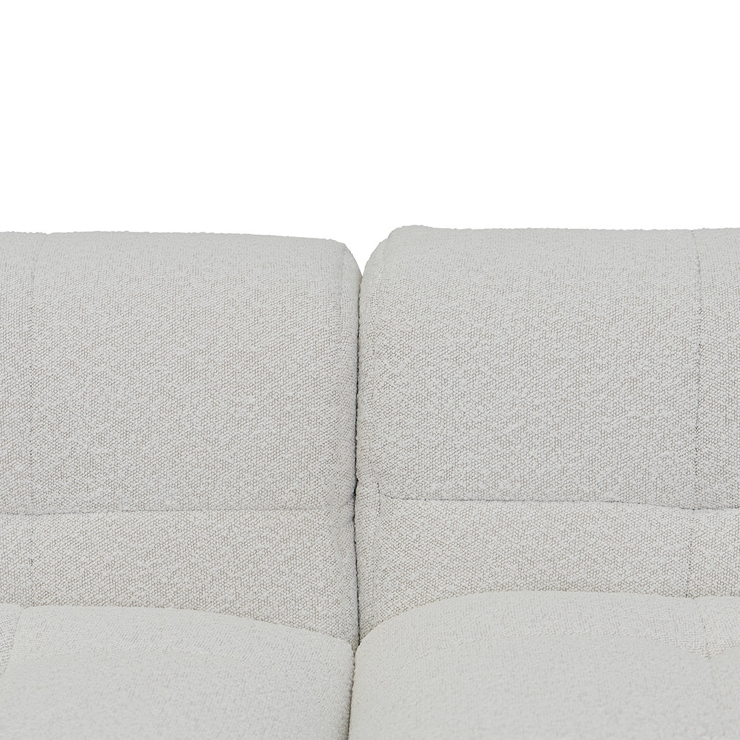 Almira Left Chaise Sofa - Pearl Boucle