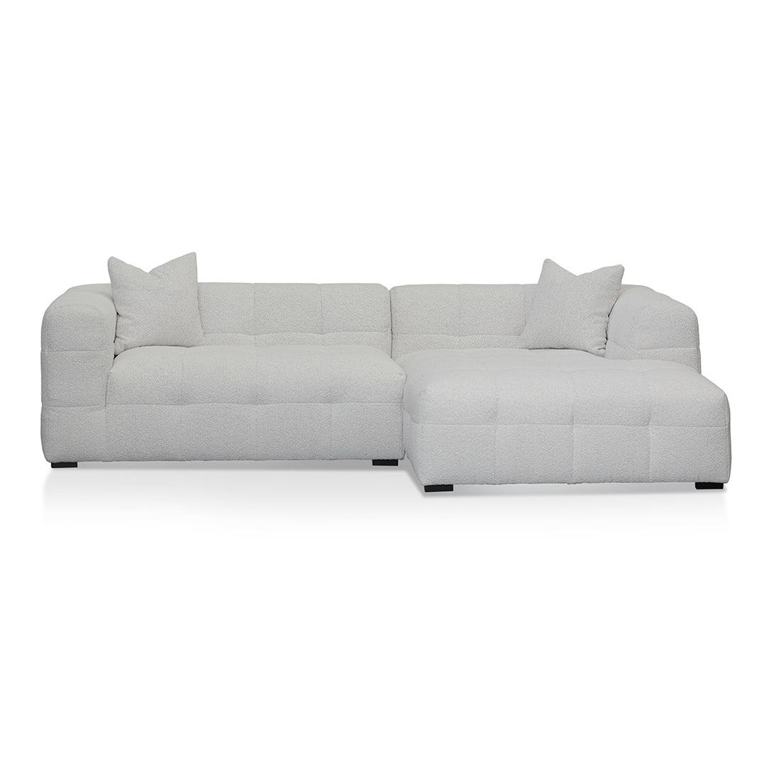 Almira Right Chaise Sofa - Pearl Boucle