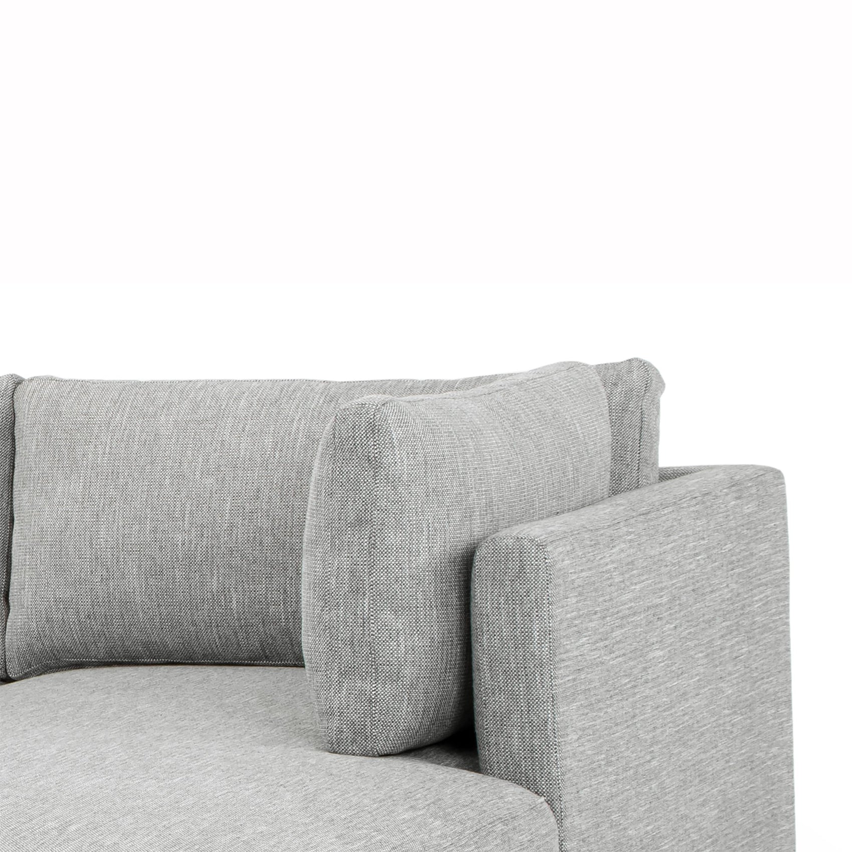 Kerry 3 Seater Fabric Right Chaise Fabric Sofa - Graphite