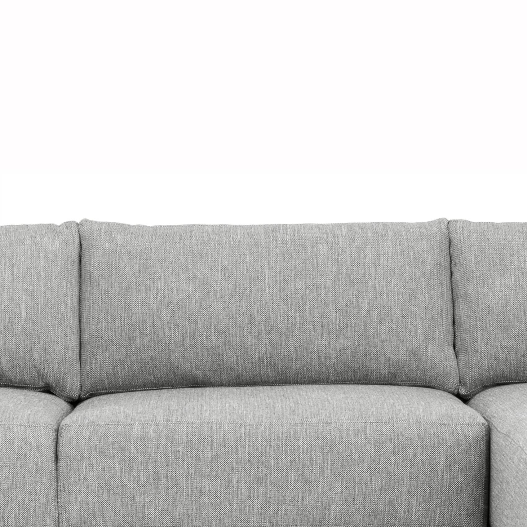 Kerry 3 Seater Fabric Right Chaise Fabric Sofa - Graphite