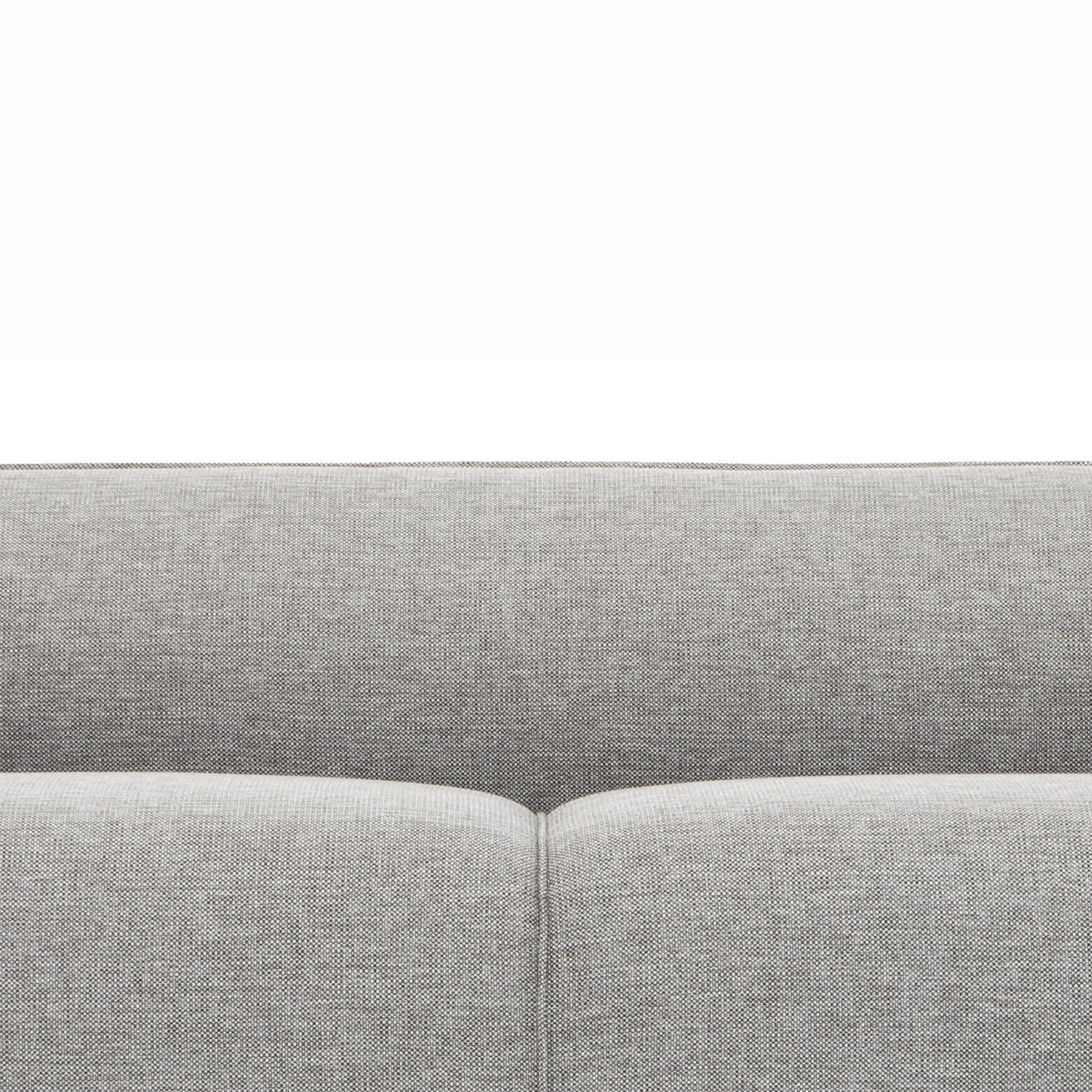 Troy 3 Seater Fabric Sofa in Graphite Grey - Black Leg