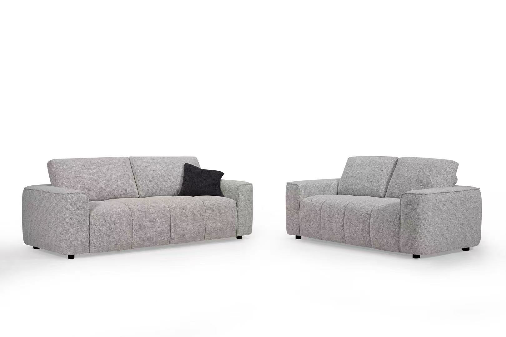 Modern 3+2 Seater Sectional Sofa Set for Living Room Gray