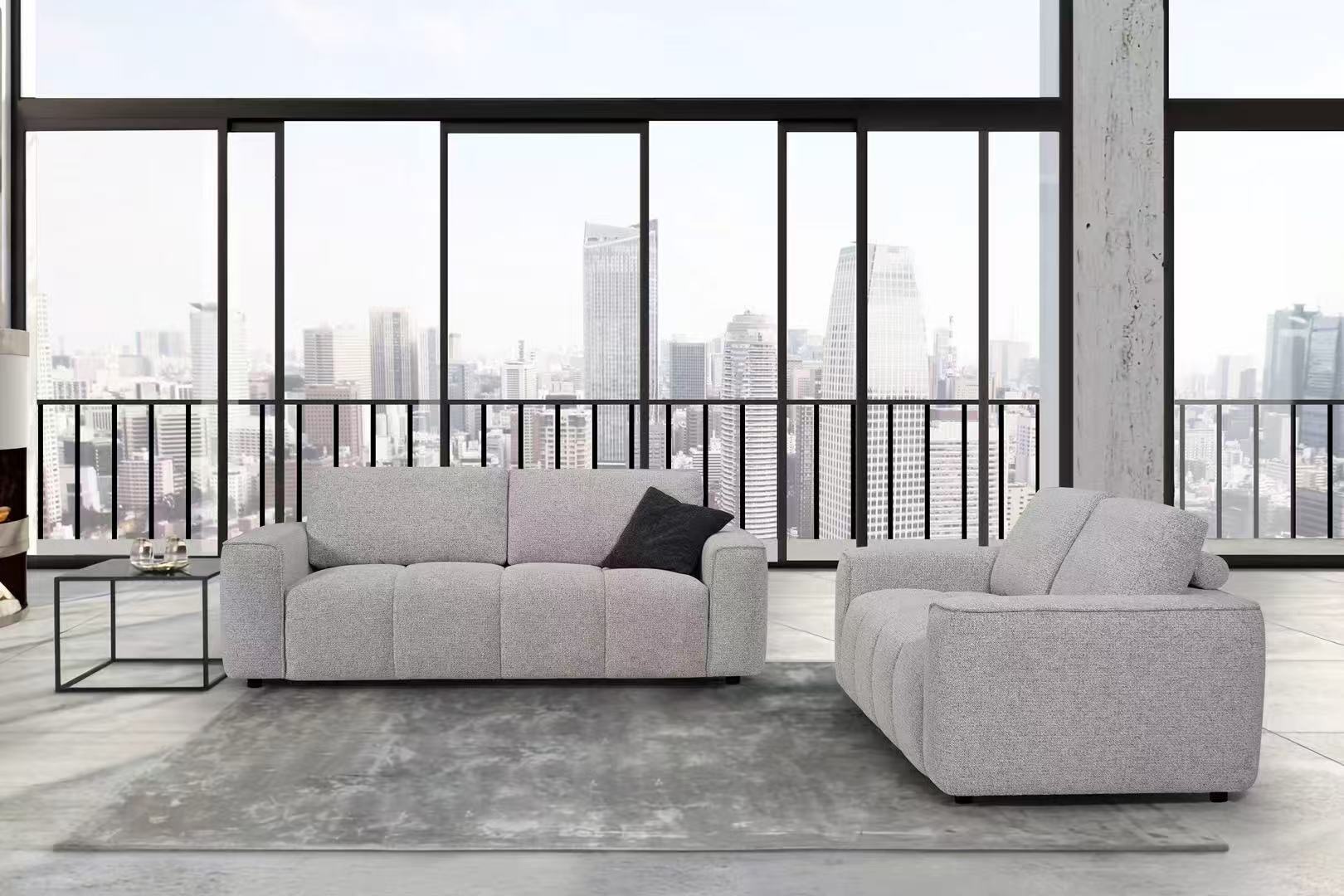 Modern 3+2 Seater Sectional Sofa Set for Living Room Gray