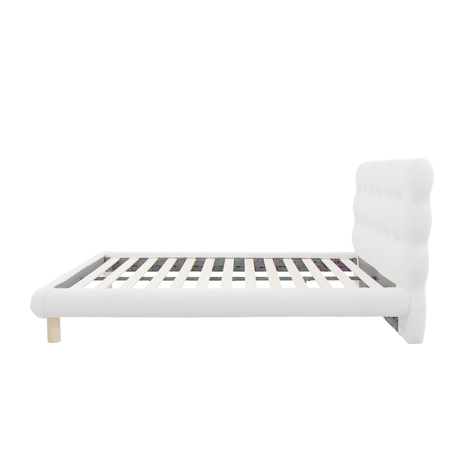 Luxury Velvet Bed Frame Low Profile Platform Bed