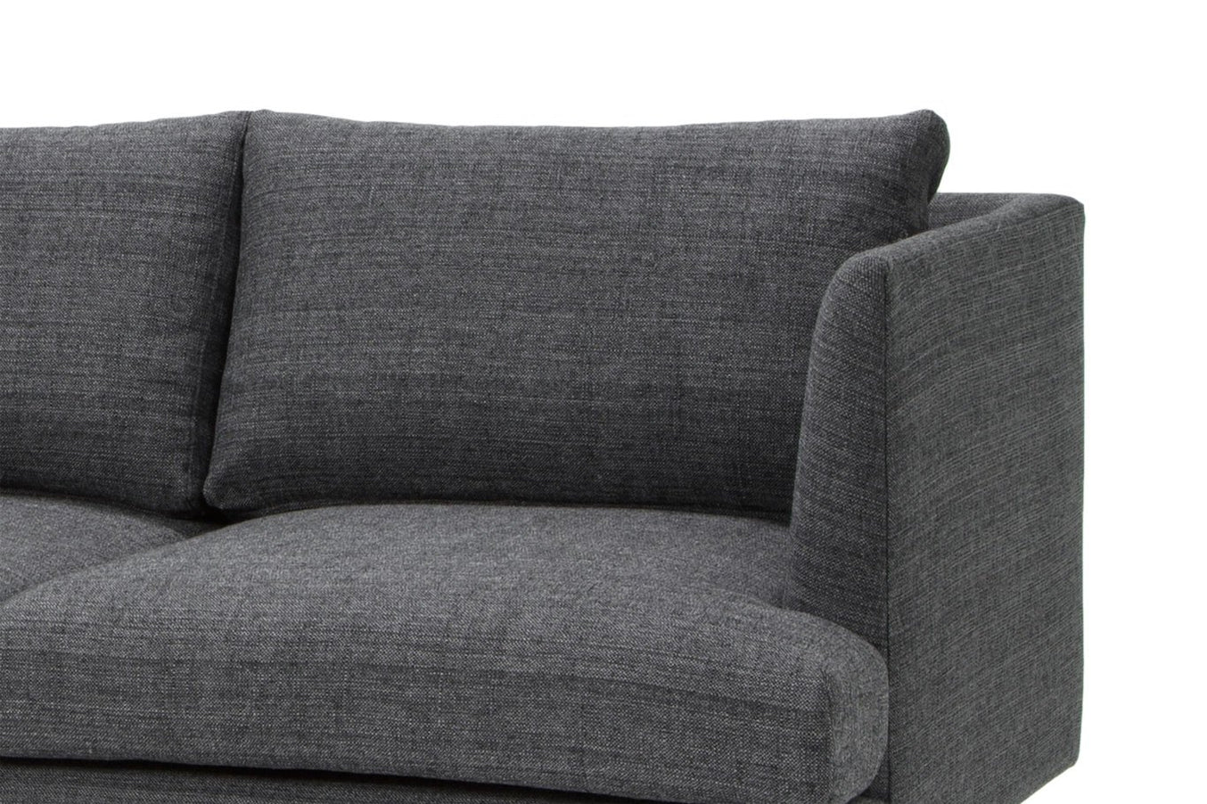 Denmark 3 Seater Fabric Sofa - Metal Grey