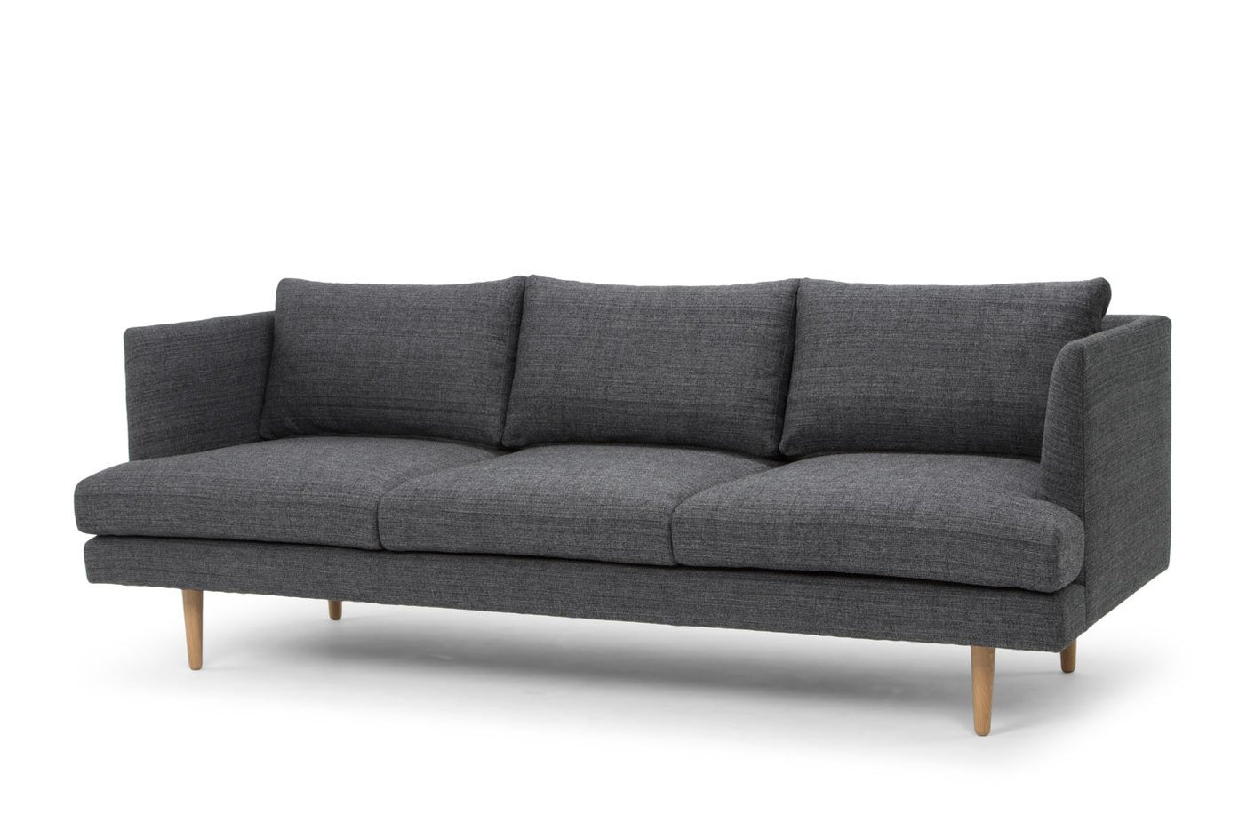 Denmark 3 Seater Fabric Sofa - Metal Grey